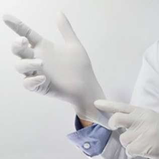 قفازات لاتكس غير معقمة